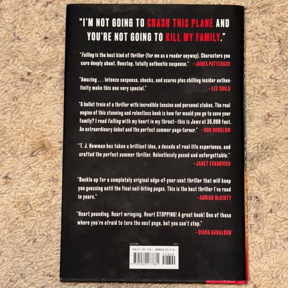 📚 Bundle (3) for $20 FALLING - by T.J. Newman - Picture 3 of 4